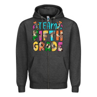 Charcoal Heather team fifth grade Zipper Hoodie - JahusDesignShop