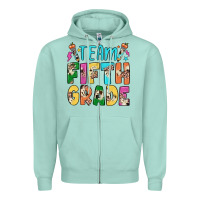 Seafoam team fifth grade Zipper Hoodie - JahusDesignShop