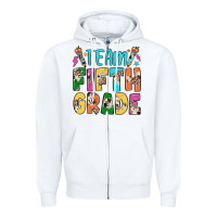 White team fifth grade Zipper Hoodie - JahusDesignShop