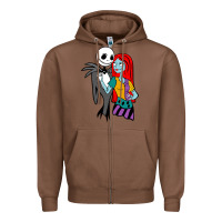 Chestnut jack  and sally Zipper Hoodie - linhVisuals