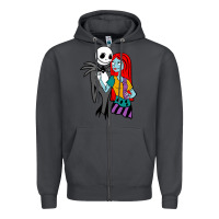 Smoke jack  and sally Zipper Hoodie - linhVisuals