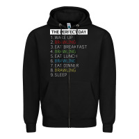 Black brawl shirt brawling gamer gaming t shirt Zipper Hoodie - linhVisuals