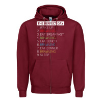 Burgundy brawl shirt brawling gamer gaming t shirt Zipper Hoodie - linhVisuals