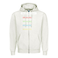 Oatmeal Heather brawl shirt brawling gamer gaming t shirt Zipper Hoodie - linhVisuals