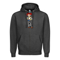 Charcoal Heather jessie toy Zipper Hoodie - linhVisuals