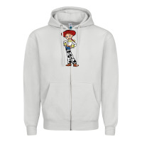 Dove Grey jessie toy Zipper Hoodie - linhVisuals