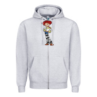Heather Grey jessie toy Zipper Hoodie - linhVisuals