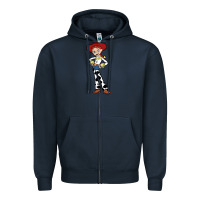 Navy jessie toy Zipper Hoodie - linhVisuals
