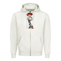 Oatmeal Heather jessie toy Zipper Hoodie - linhVisuals