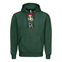 Sports Green jessie toy Zipper Hoodie - linhVisuals