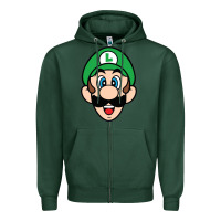 Sports Green luigi Zipper Hoodie - linhVisuals