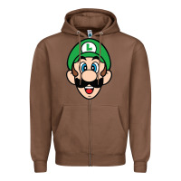 Chestnut luigi Zipper Hoodie - linhVisuals