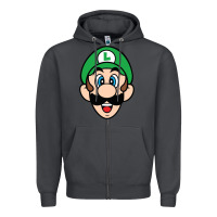 Smoke luigi Zipper Hoodie - linhVisuals