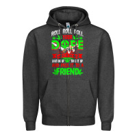 Charcoal Heather funny weed pot lover roll joint friend smoking marijuana tank top Zipper Hoodie - linhVisuals