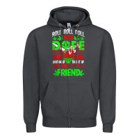Smoke funny weed pot lover roll joint friend smoking marijuana tank top Zipper Hoodie - linhVisuals