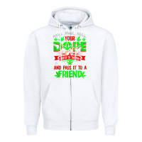 White funny weed pot lover roll joint friend smoking marijuana tank top Zipper Hoodie - linhVisuals
