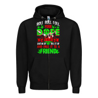 Black funny weed pot lover roll joint friend smoking marijuana tank top Zipper Hoodie - linhVisuals
