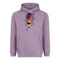 Lavender Lightning Bolt Heavyweight Hoodie - JahusDesignShop