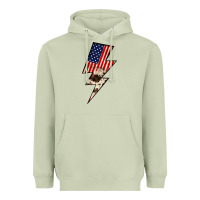 Matcha Lightning Bolt Heavyweight Hoodie - JahusDesignShop