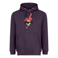 Plum Lightning Bolt Heavyweight Hoodie - JahusDesignShop