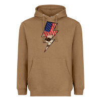 Toasted Coconut Lightning Bolt Heavyweight Hoodie - JahusDesignShop