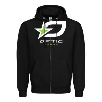 Black funny  gaming optic Zipper Hoodie - linhVisuals