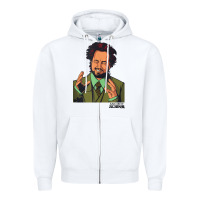 White ancient aliens giorgio tank top Zipper Hoodie - linhVisuals