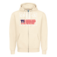 Sandshell greeks for trump conservative gift trump 2020 re election t shirt Zipper Hoodie - linhVisuals