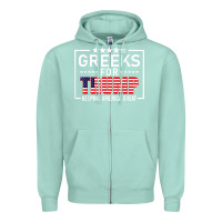 Seafoam greeks for trump conservative gift trump 2020 re election t shirt Zipper Hoodie - linhVisuals