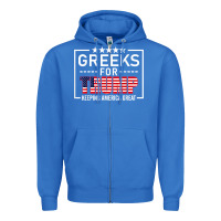 True Royal greeks for trump conservative gift trump 2020 re election t shirt Zipper Hoodie - linhVisuals