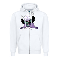White mojo jojo Zipper Hoodie - linhVisuals