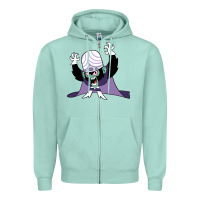 Seafoam mojo jojo Zipper Hoodie - linhVisuals