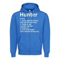 True Royal hunter definition personalized name funny birthday gift idea t shirt Zipper Hoodie - linhVisuals