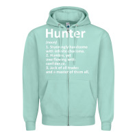Seafoam hunter definition personalized name funny birthday gift idea t shirt Zipper Hoodie - linhVisuals