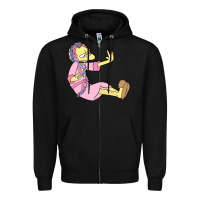 Black moe Zipper Hoodie - linhVisuals