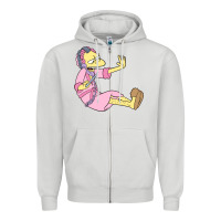 Dove Grey moe Zipper Hoodie - linhVisuals