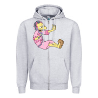 Heather Grey moe Zipper Hoodie - linhVisuals