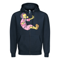 Navy moe Zipper Hoodie - linhVisuals