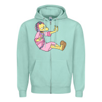 Seafoam moe Zipper Hoodie - linhVisuals