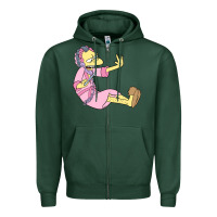 Sports Green moe Zipper Hoodie - linhVisuals