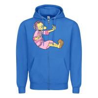 True Royal moe Zipper Hoodie - linhVisuals