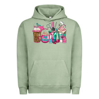 Pigment Oil Green nail hustler coffee cups Urban Hoodie - Jasminsmagicworld
