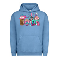 Pigment Pebble Blue nail hustler coffee cups Urban Hoodie - Jasminsmagicworld