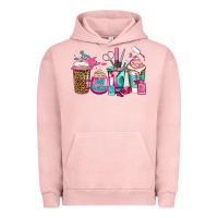 Pigment Salmon nail hustler coffee cups Urban Hoodie - Jasminsmagicworld