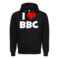 Black i love bbc tank top Zipper Hoodie - linhVisuals
