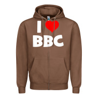 Chestnut i love bbc tank top Zipper Hoodie - linhVisuals