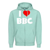 Seafoam i love bbc tank top Zipper Hoodie - linhVisuals