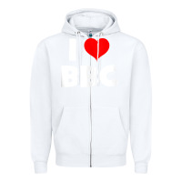 White i love bbc tank top Zipper Hoodie - linhVisuals