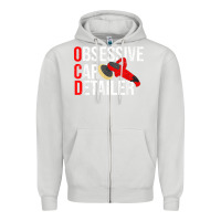 Dove Grey funny obessive car detailer for car detailing t shirt Zipper Hoodie - linhVisuals