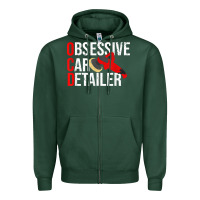 Sports Green funny obessive car detailer for car detailing t shirt Zipper Hoodie - linhVisuals